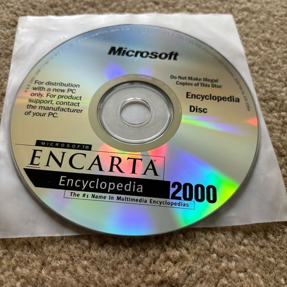 Microsoft Encarta Encyclopedia 2000 Disc